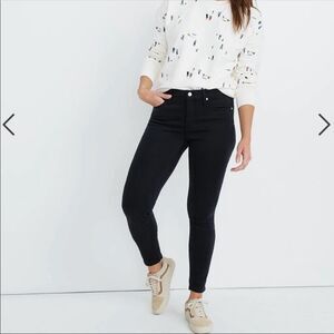 Madewell High Rise Skinny Black Jeans NWT size plus 37